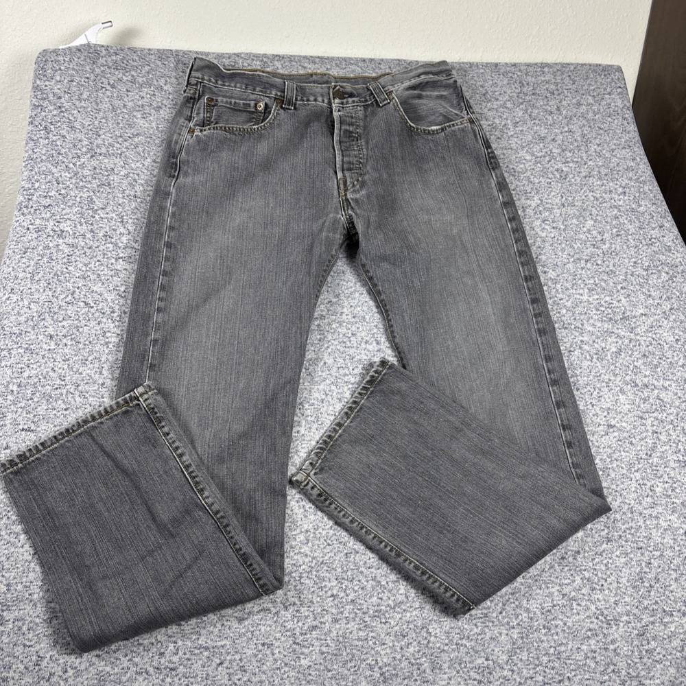 Levi's 501 Jeans‎ Men's 33 Gray  Button Fly Straight Leg vintage